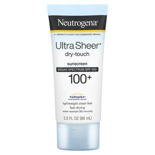 Ultra Sheer, trace-free sunscreen with SPF 100+, Neutrogena, 3 fluid ounces (88 ml)