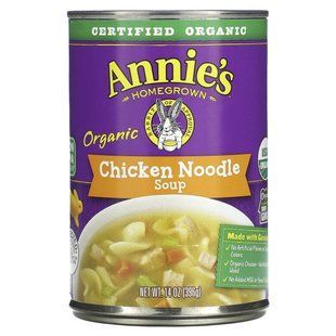 Annie's Homegrown, органічний курячий суп-локшина, 396 г (14 унцій)