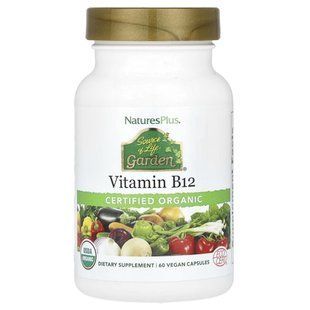 Органічний вітамін B, Nature's Plus, 12, 60 вегетаріанських капсул