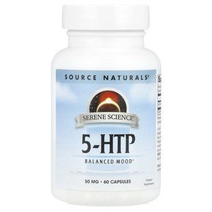 Source Naturals, Serene Science&reg;, 5-HTP, 100 mg, 60 Capsules (50 mg per Capsule)