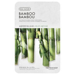 The Face Shop, Real Nature, маска для лица, с бамбуковым вкусом, 1 шт., 20 г (0,7 унции) купить в Киеве и Украине