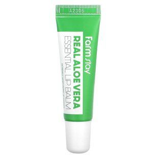 Farmstay, Real Aloe Vera Essential Lip Balm, Extremely Moisturizing Lip Essence, 0.35 oz (10 g) купить в Киеве и Украине
