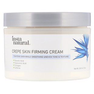 Укрепляющий крем для кожи, уход за телом, Crepe Skin Firming Cream, Body Treatment, InstaNatural, 240 мл купить в Киеве и Украине