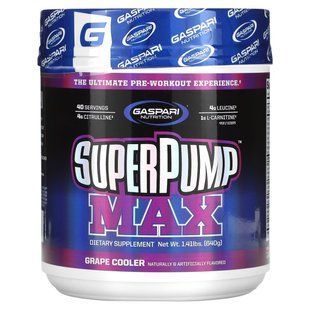 Универсальная предтренировочная добавка Gaspari Nutrition (SuperPump Max) 640 г со вкусом виноградного лимонада купить в Киеве и Украине