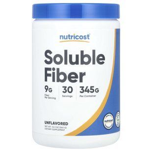 Nutricost, Soluble Fiber, Unflavored, 12.3 oz (345 g) купить в Киеве и Украине