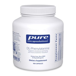 Фенилаланин Pure Encapsulations (DL-Phenylalanine) 180 капсул купить в Киеве и Украине