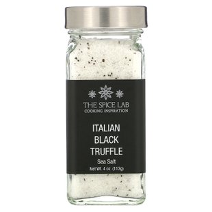 Итальянская морская соль с черным трюфелем, Italian Black Truffle Sea Salt, The Spice Lab, 113 г купить в Киеве и Украине