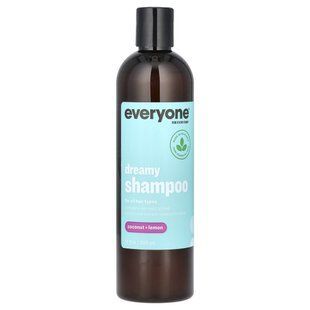 Everyone, Dreamy Shampoo, For All Hair Types, Coconut + Lemon, 12 fl oz (355 ml) купить в Киеве и Украине