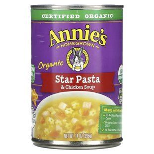 Annie's Homegrown, органічні макарони та курячий суп Star, 396 г (14 унцій)