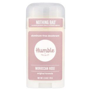 Humble Brands, дезодорант без алюмінію, марокканська троянда, 70 г (2,5 унції)