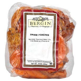 Bergin Fruit and Nut Company, Dried Peaches, 16 oz (454 g) купить в Киеве и Украине