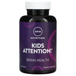 Improvement of Brain and Nervous System Function in Children, Kids Attention, MRM, 90 Capsules