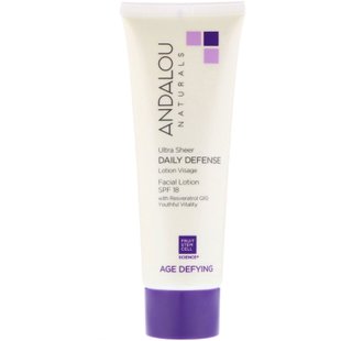 Увлажняющий лосьон для лица с SPF 18 омолаживающий Andalou Naturals (Facial Lotion) 80 мл купить в Киеве и Украине