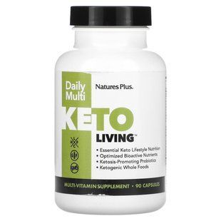 Мультивитамины для кетогенной диеты Nature's Plus (KetoLiving Daily Multi) 90 капсул купить в Киеве и Украине