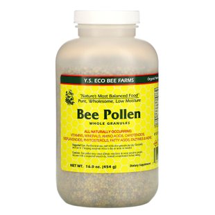 Пчелиная пыльца Гранулы Y.S. Eco Bee Farms (Fresh Bee Pollen Whole Granules) 453 г купить в Киеве и Украине