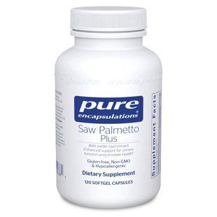 Со Пальметто с экстрактом корня крапивы Pure Encapsulations (Saw Palmetto Plus with Nettle Root Extract) 120 капсул купить в Киеве и Украине