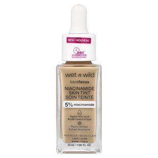 wet n wild, Barefocus, Niacinamide Skin Tint, 1116089 Fair Beige, 1.08 fl oz (32 ml)