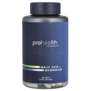 ProHealth Longevity, Malic Acid + Magnesium, 180 Tablets купить в Киеве и Украине