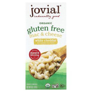Jovial, Organic Gluten Free, Mac & Cheese, White Cheddar , 6 oz (170 g) купить в Киеве и Украине