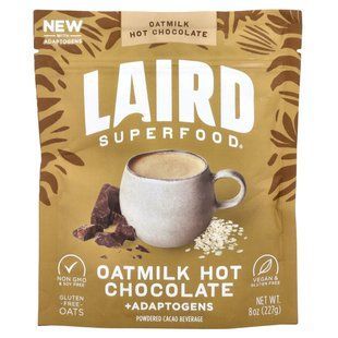 Laird Superfood, Гарячий шоколад із вівсяним молоком і адаптогенами, 227 г (8 унцій)