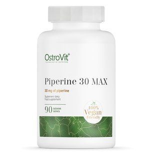 Пиперин OstroVit (Piperine) 30 мг 90 таблеток купить в Киеве и Украине