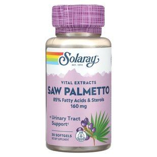 Solaray, Vital Extracts Saw Palmetto, 160 mg, 30 Softgels купить в Киеве и Украине