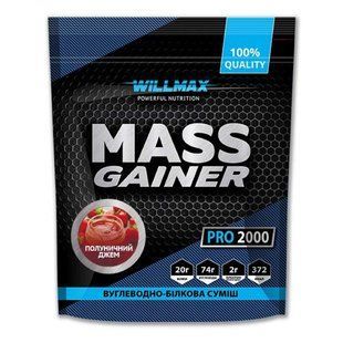 Willmax, Mass Gainer, 2 kg, полуничний джем купить в Киеве и Украине