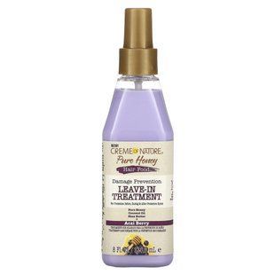 Creme Of Nature, Pure Honey, Hair Food, Damage Prevention Leave-In Treatment, 8 fl oz (236.5 ml)