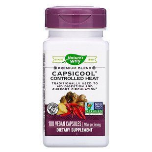 Cayenne Pepper and Ginger Natures Way (CapsiCool Controlled Heat) 780 mg 100 Capsules