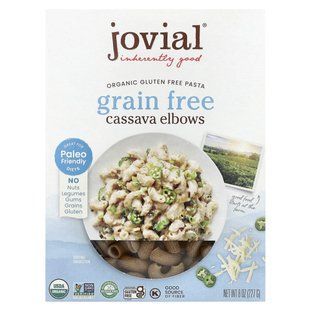 Jovial, 100% органические макаронные изделия без глютена, лодыжки маниоки без зерна, 8 унций (227 г) купить в Киеве и Украине