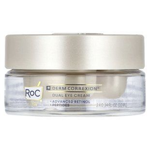 RoC, Derm Correxion&reg;, Dual Eye Cream, Advanced Retinol & Peptides, Fragrance-Free, 0.34 fl oz (10 ml) Each купить в Киеве и Украине