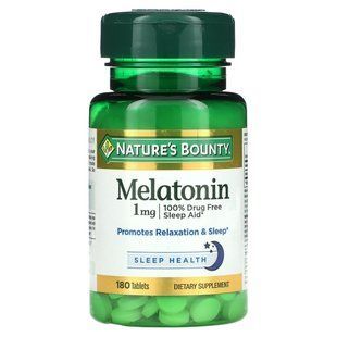 Мелатонин Nature's Bounty (Melatonin) 1 мг 180 таблеток купить в Киеве и Украине