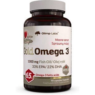Olimp, Gold Omega 3 (65%)1000 mg Jar, 90 капсул купить в Киеве и Украине