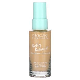 Physicians Formula, Butter Believe It!, Foundation + Concealer, 1711758 Light-To-Medium, 1 fl oz (30 ml) купить в Киеве и Украине