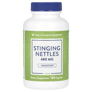 The Vitamin Shoppe, Stinging Nettles, 480 mg, 100 Capsules купить в Киеве и Украине