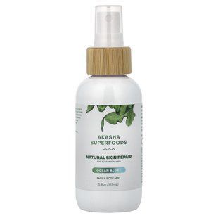 Akasha Superfoods, Natural Skin Repair Mist, For Acne Prone Skin, Ocean Algae, 3.4 oz (111 ml)