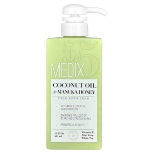 Medix 5.5, Кокосовое масло + мед манука, восстанавливающий крем для кожи лица, 15 жидких унций (444 мл) купить в Киеве и Украине