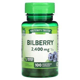 Nature's Truth, Bilberry, 2,400 mg, 100 Vegetarian Capsules (1,200 mg per Capsule) купить в Киеве и Украине