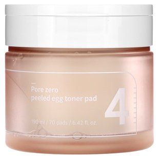 Numbuzin, No.4 Pore Zero Peeled Egg Toner Pad, 70 Pads, 6.42 fl oz (190 ml) купить в Киеве и Украине