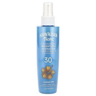 Hawaiian Tropic, Weightless Hydration, Water Sunscreen Mist, SPF 30, 5.2 fl oz (153 ml)
