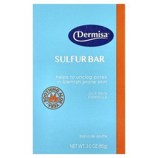Dermisa, мыло с серой, для жирной кожи, 85 г (3 унции) купить в Киеве и Украине