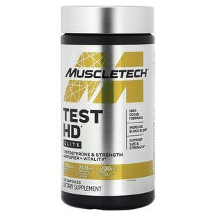 Muscletech, Test HD, Elite, 120 capsules
