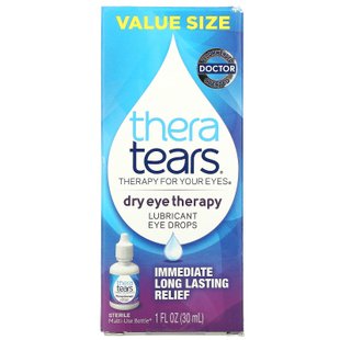 Смазывающие глазные капли от сухости глаз TheraTears (Dry Eye Therapy Lubricant Eye Drops) 30 мл купить в Киеве и Украине