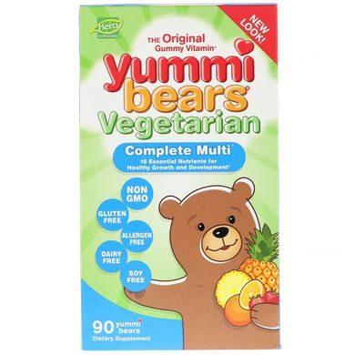 Вітаміни для дітей ведмедики яммі Hero Nutritional Products 90 т.