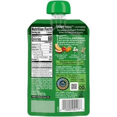 Gerber, Растительный вкус, органический продукт для малышей, летние фрукты и овощи с овсом, от 12 месяцев, 99 г (3,5 унции) купить в Киеве и Украине