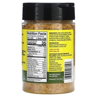 Bragg, Nutritional Yeast, Roasted Garlic, 3 oz (85 g) купить в Киеве и Украине