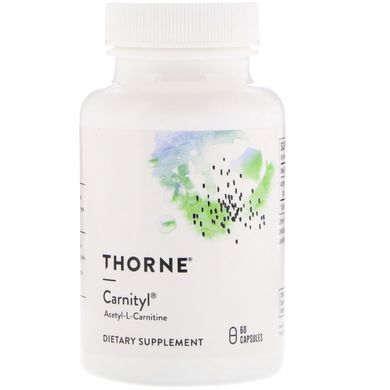 Ацетил Л Карнітин Thorne Research (Carnityl Acetyl-L-Carnitine) 500 мг 60 капсул