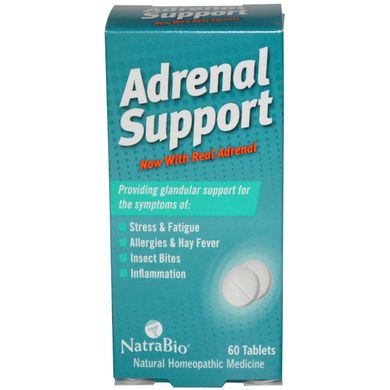 Підтримка наднирників NatraBio (Adrenal Support) 60 таблеток