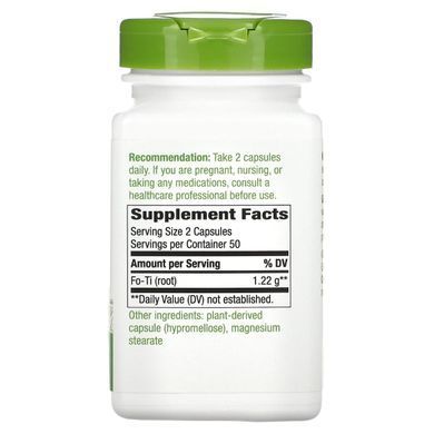 Nature's Way Fo-Ti Root 610 mg 100 Veggie Capsules