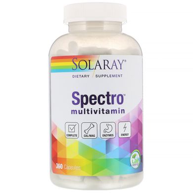 Spectro, мультивитамин, оригинальная формула, Solaray, 360 капсул купить в Киеве и Украине